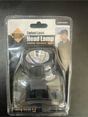 Black Swivel Lens Head Lamp